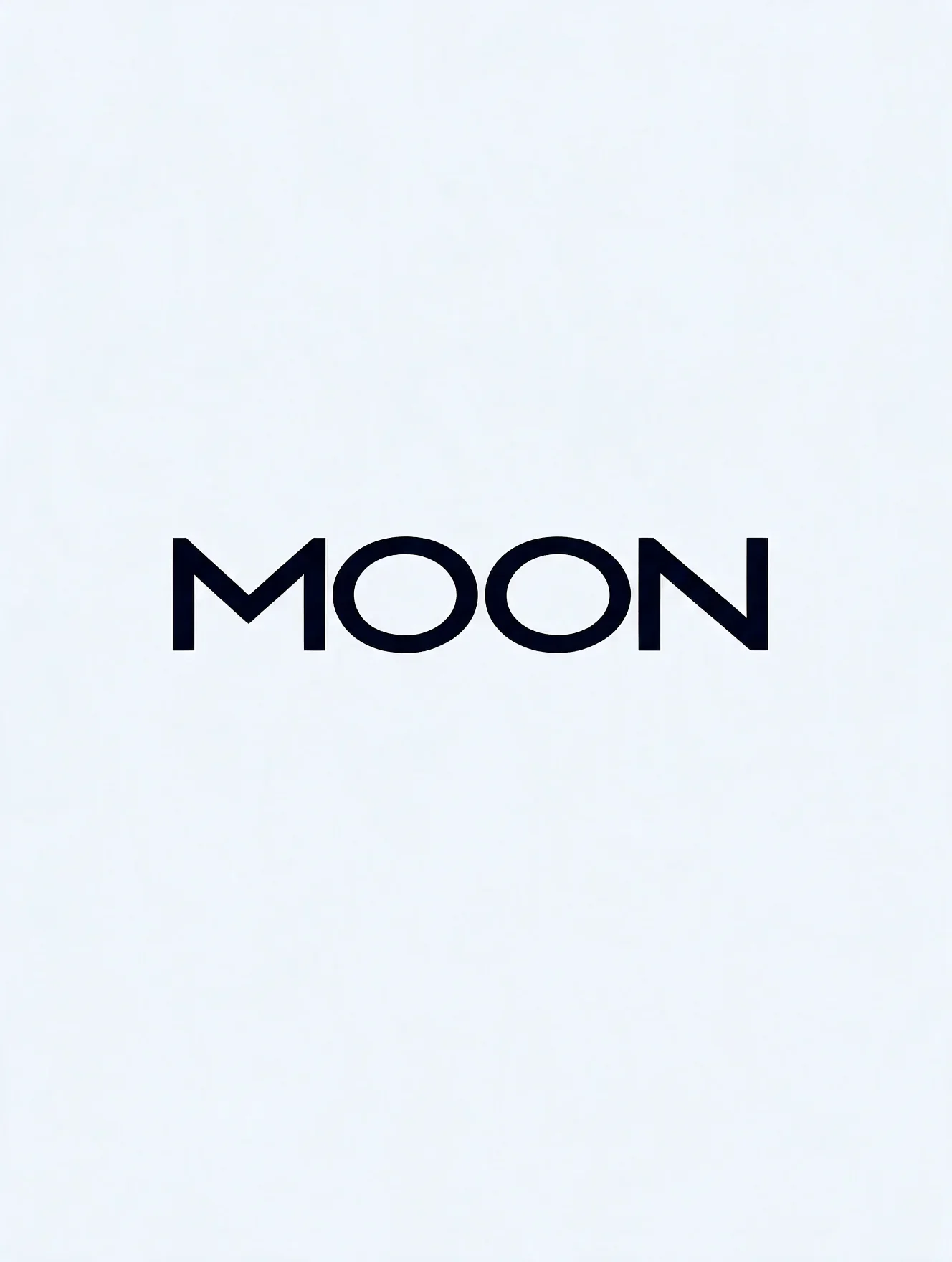 Dark Moon wordmark centred on a light background